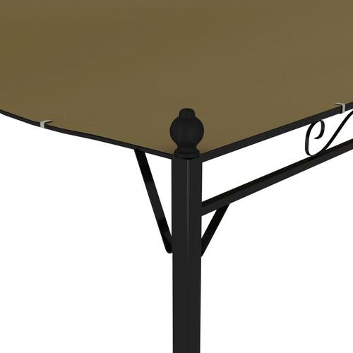 Fritstående markise 3x2,4 m 180 g/m² gråbrun