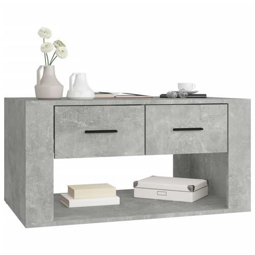 Sofabord 80x50x40 cm konstrueret træ betongrå