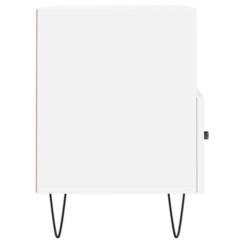 Tv-bord 80x36x50 cm konstrueret træ hvid