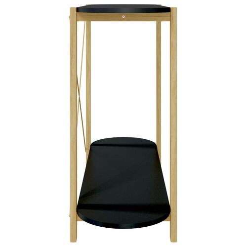 Konsolbord 110x38x75 cm konstrueret træ sort