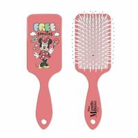 Børste til Glatning af Håret Disney 7,5 x 22,5 x 3,5 cm Pink Minnie Mouse