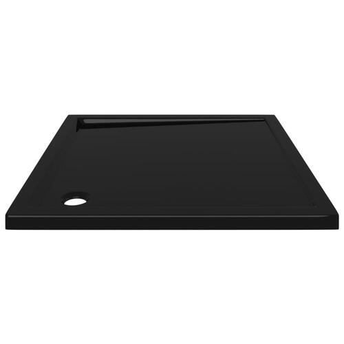Brusekar 80x80 cm ABS firkantet sort