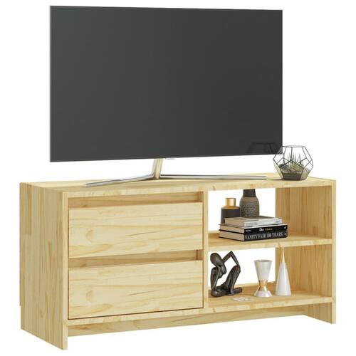 Tv-bord 80x31x39 cm massivt fyrretræ