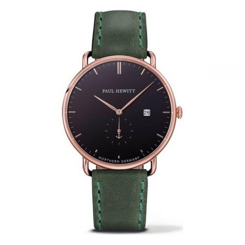 Paul Hewitt herreur PH-TGA-R-B-12S - 42 mm, sort skive, grøn rem