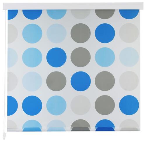 Rullegardin til badeværelse 100x240 cm cirkler