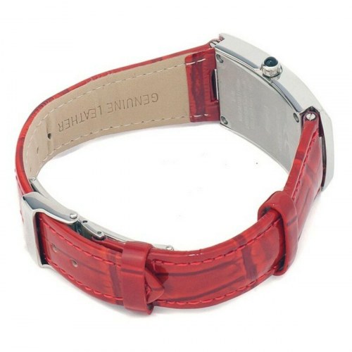 Chronotech dameur CT7017L-05 - rød læderrem, Ø 26 mm