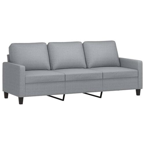 2 personers sofa med hynder stof lysegrå