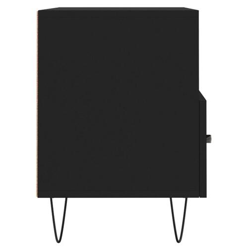 Tv-bord 80x36x50 cm konstrueret træ sort