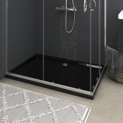Brusekar 80x120 cm ABS rektangulært sort