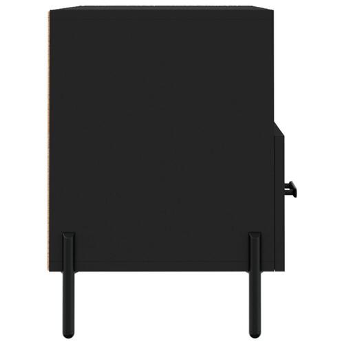 Tv-bord 80x36x50 cm konstrueret træ sort