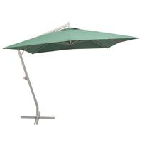 Hængeparasol 300x300 cm aluminiumsstang grøn