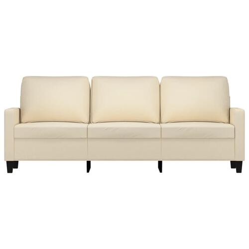 3-personers sofa 180 cm stof cremefarvet