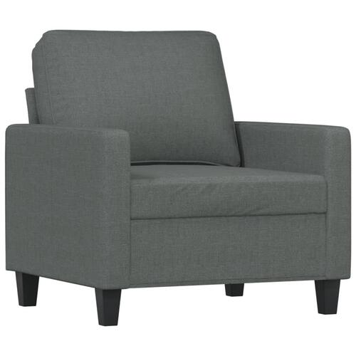 3 personers sofa med hynder stof mørkegrå