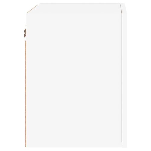 Væghængte tv-borde 2 stk. 40,5x30x40 cm konstrueret træ hvid