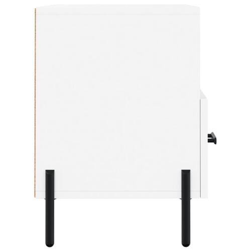 Tv-bord 80x36x50 cm konstrueret træ hvid
