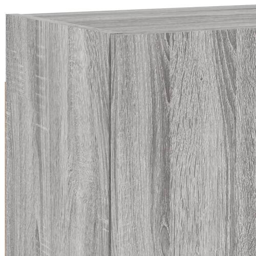 Væghængt tv-bord 40,5x30x40 cm konstrueret træ grå sonoma-eg