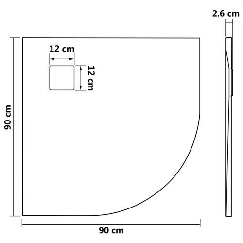 Brusekar SMC 90x90 cm brun