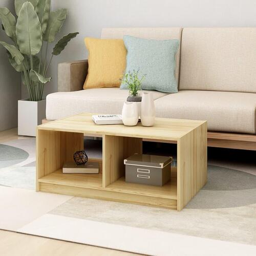 Sofabord 75x50x33,5 cm massivt fyrretræ