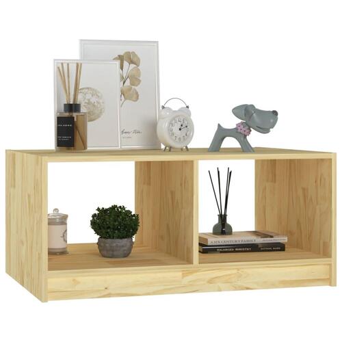 Sofabord 75x50x33,5 cm massivt fyrretræ