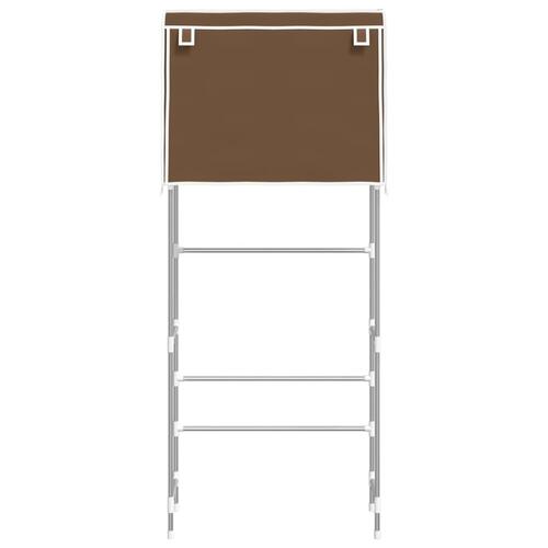 Reol over vaskemaskine 2 hylder 71x29,5x170,5 cm jern brun