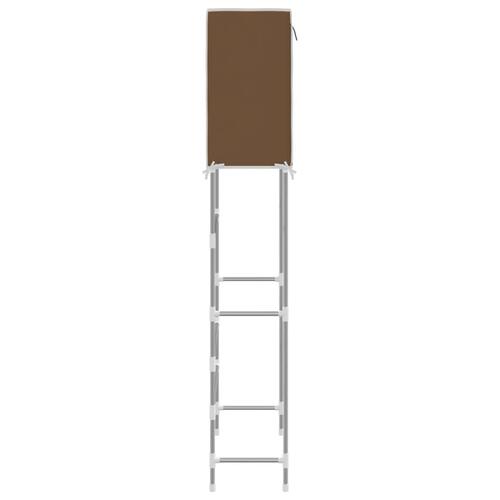 Reol over vaskemaskine 2 hylder 71x29,5x170,5 cm jern brun