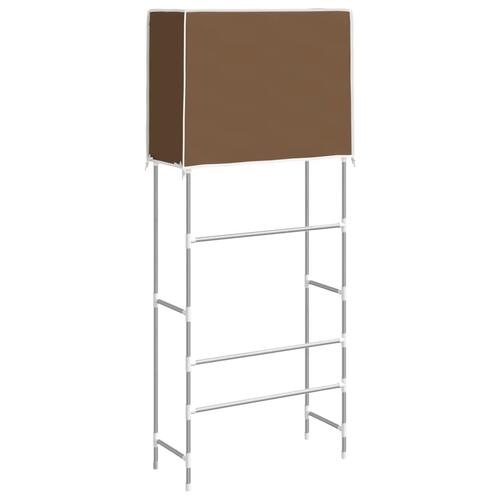 Reol over vaskemaskine 2 hylder 71x29,5x170,5 cm jern brun