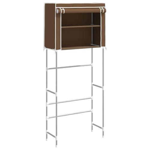 Reol over vaskemaskine 2 hylder 71x29,5x170,5 cm jern brun