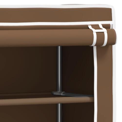 Reol over vaskemaskine 2 hylder 71x29,5x170,5 cm jern brun