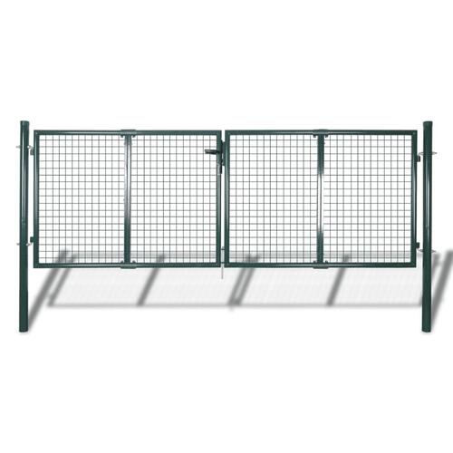 Havelåge 306 x 175 cm stål grøn