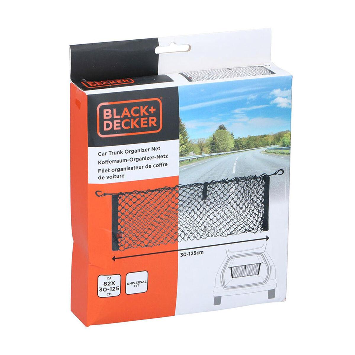Black & Decker net til bagagerum - sort, 30-125 × 82 cm