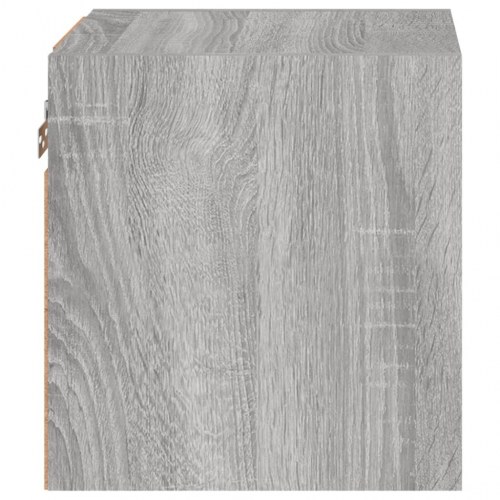 Væghængte tv-borde 2 stk. med LED-lys - 30×28,5×30 cm, grå sonoma