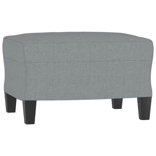 Sofasæt 4 dele med hynder stof lysegrå