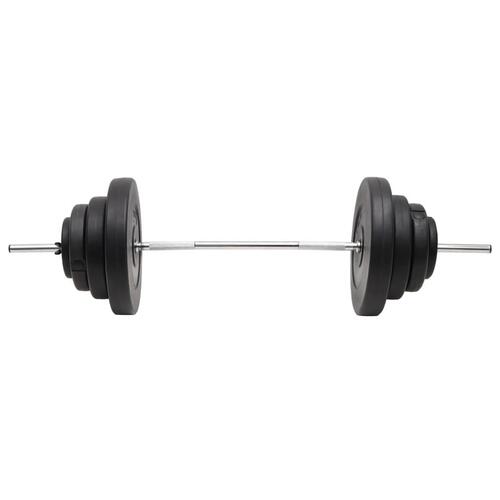 Vægtstang med skiver 60 kg