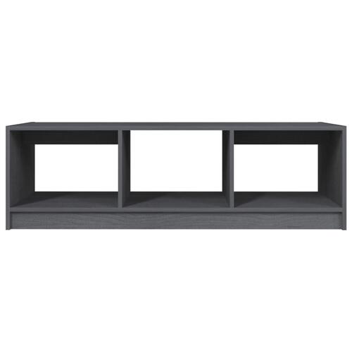 Sofabord Grå 110 x 50 x 34 cm massivt fyrretræ