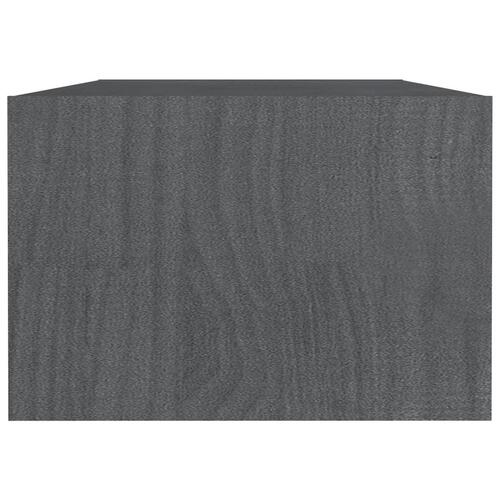 Sofabord Grå 110 x 50 x 34 cm massivt fyrretræ