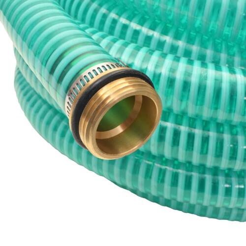 Sugeslange med messingstik 4 m 25 mm grøn