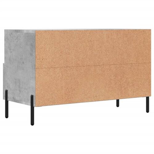 Tv-bord 80x36x50 cm konstrueret træ betongrå