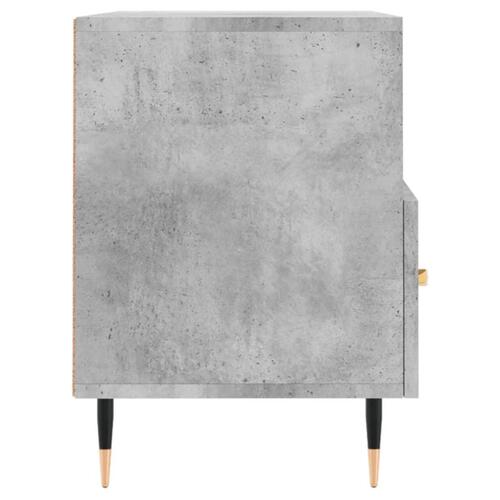 Tv-bord 80x36x50 cm konstrueret træ betongrå