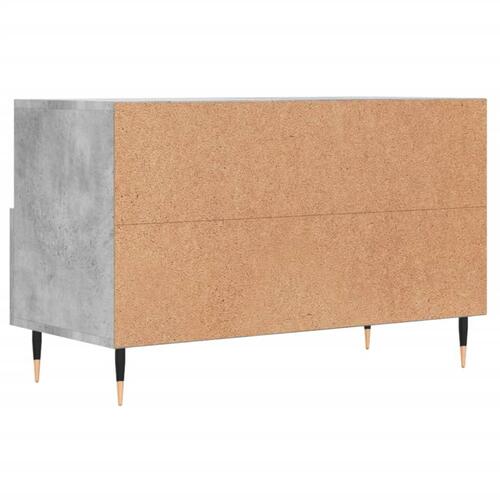 Tv-bord 80x36x50 cm konstrueret træ betongrå