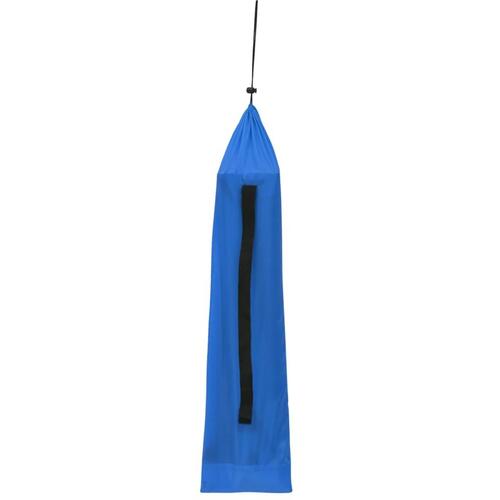 Campingseng 180x60x19 cm oxfordstof og stål blå