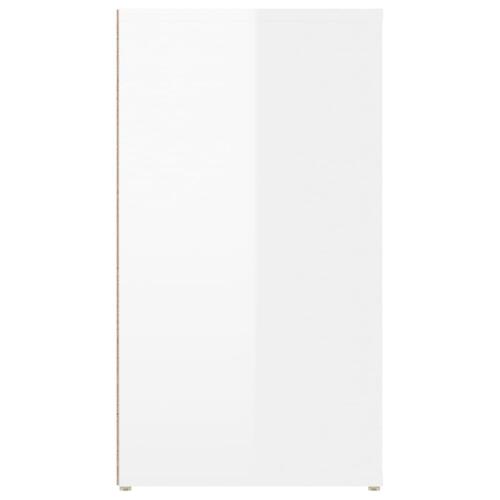 Skænk 100x33x59,5 cm konstrueret træ hvid højglans