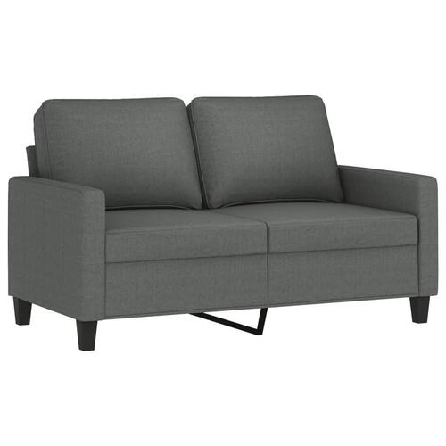 3 personers sofa med hynder stof mørkegrå
