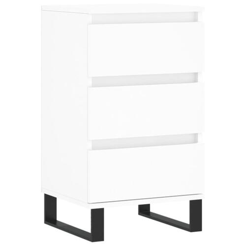 Skænk 40x35x70 cm konstrueret træ hvid
