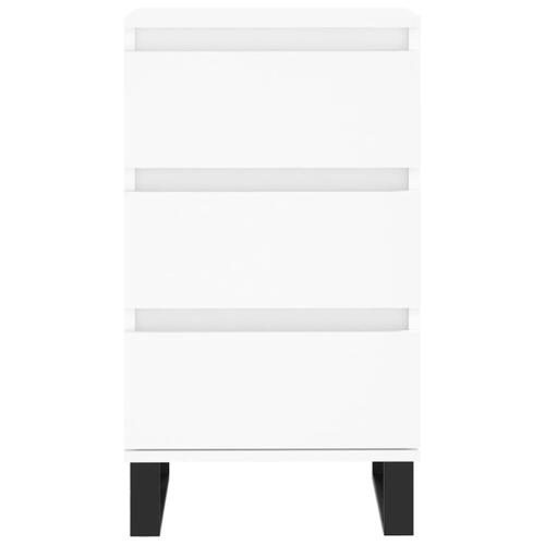 Skænk 40x35x70 cm konstrueret træ hvid