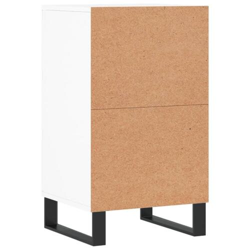 Skænk 40x35x70 cm konstrueret træ hvid