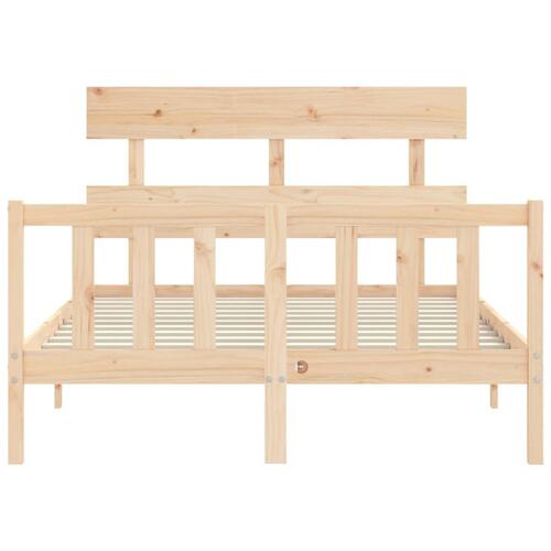 Sengeramme uden madras 140x190 cm massivt fyrretræ