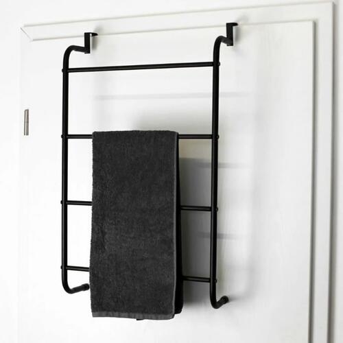Bathroom Solutions håndklædeholder til dør metal sort