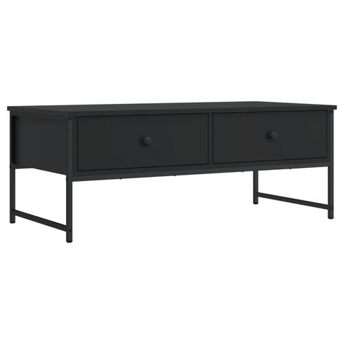 Sofabord 101x49x39,5 cm konstrueret træ sort
