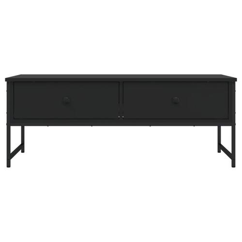 Sofabord 101x49x39,5 cm konstrueret træ sort