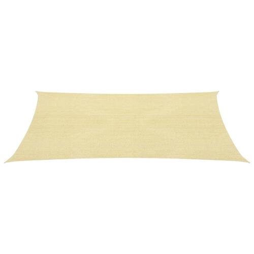 Solsejl HDPE firkantet 2 x 2 m beige
